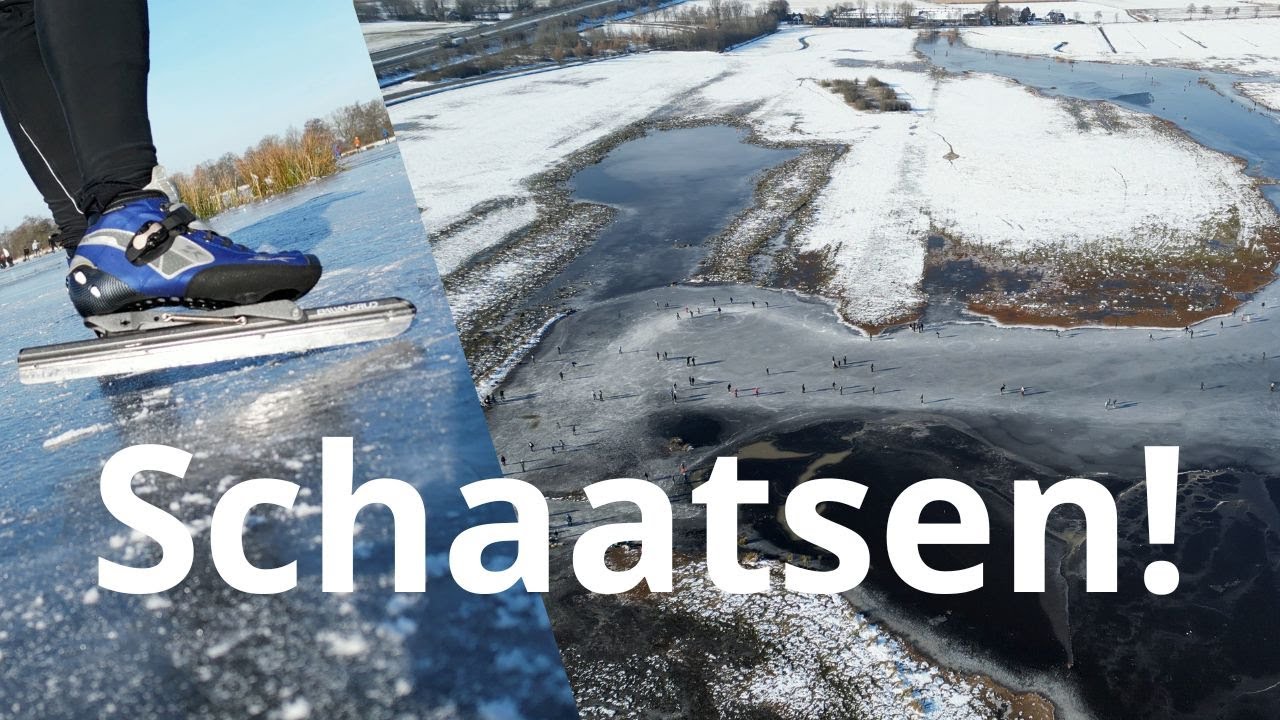 De schaatsers halen de ijzers uit het vet in marum! - YouTube