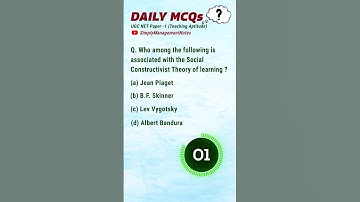 UGC NET Paper 1 Daily MCQs Teaching Aptitude #teachingaptitudemcq #ugcnetpaper1mcq #ugcnetexam