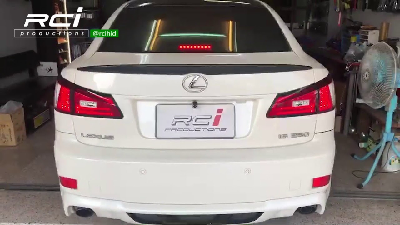 Lexus Is250 Led式樣導光尾燈組台灣soanr製 Youtube