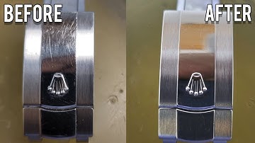 Restoration a Rolex Bracelet Clasps | Polish and Refining With Ultrasonic