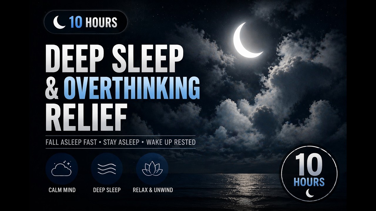 Mind Racing Sleep Calm the Racing Mind for Deep Sleep (10 Hours | Overthinking & Anxiety ...