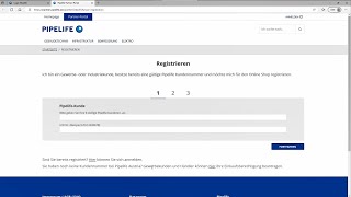 Pipelife Partner-Portal - Registrieren
