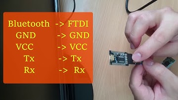 Bluetooth HC-05 setup using FTDI