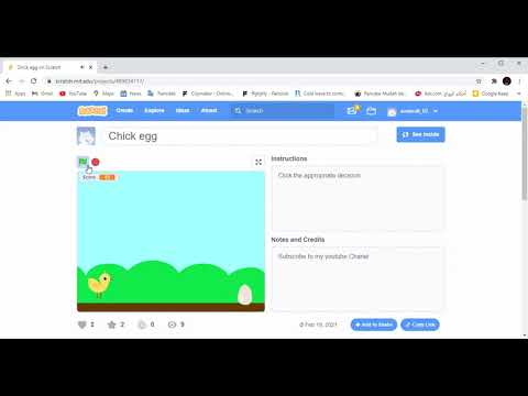 Chick egg on Scratch