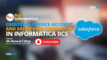 How to Create Salesforce account,Object and Add the records,Salesforce connector in Informatica IICS