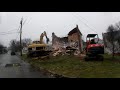 Demolishing An Entire House with Excavator