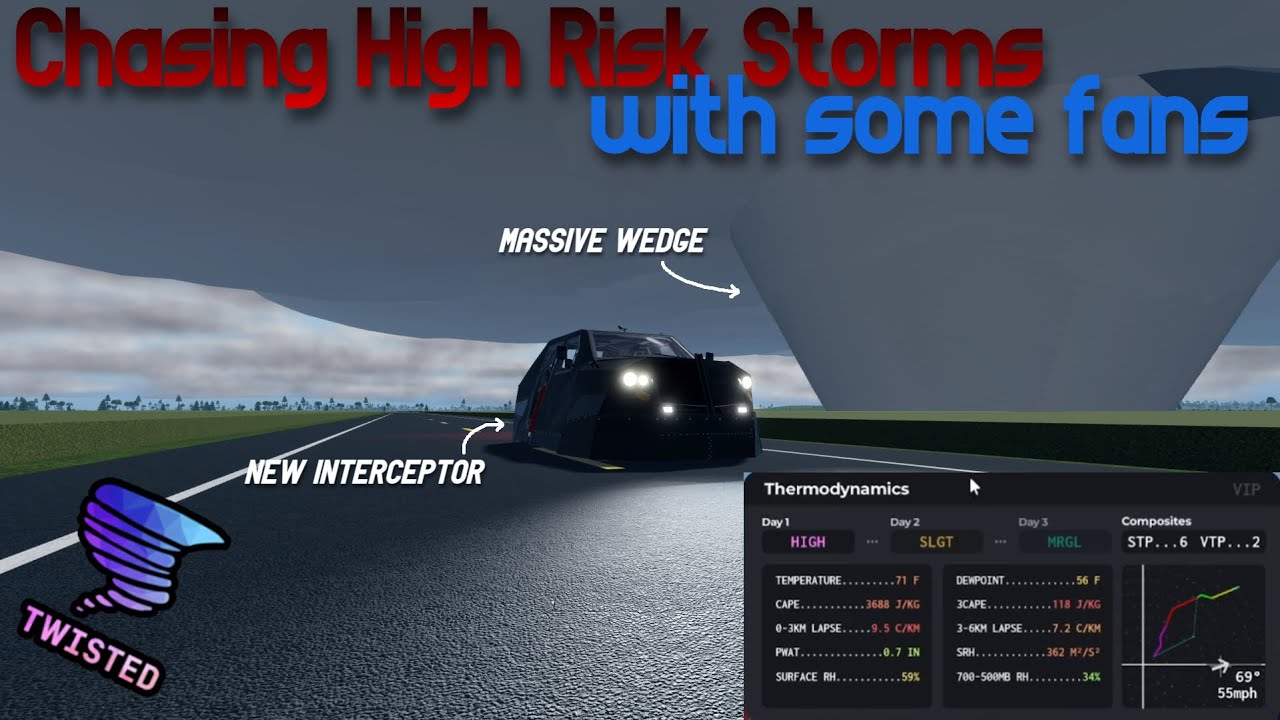 Chasing high risk storms with discord friends on Roblox Twisted - YouTube