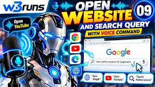 Details Build JARVIS AI Voice Assistant with Python | Open Websites & Search Google Using Voice Commands #09 Guide