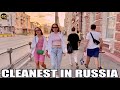 ⁴ᴷ RUSSIAN STREET STYLE CHEBOKSARY CITY  | Russia Cleanest city in the Evening