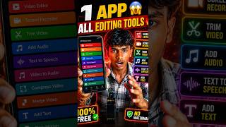 “1 App = All Editing Tools 😳🔥” #viral #viralvideo