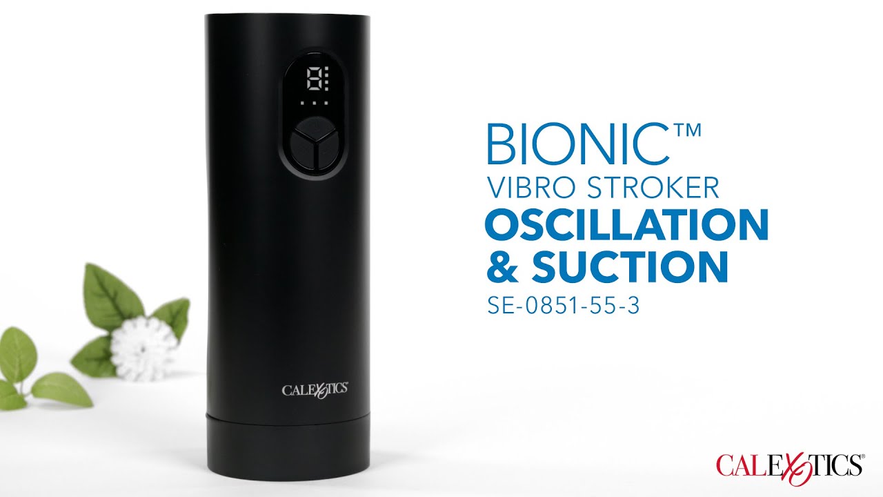 CalExotics Bionic™ Vibro Stroker with Oscillation and Suction