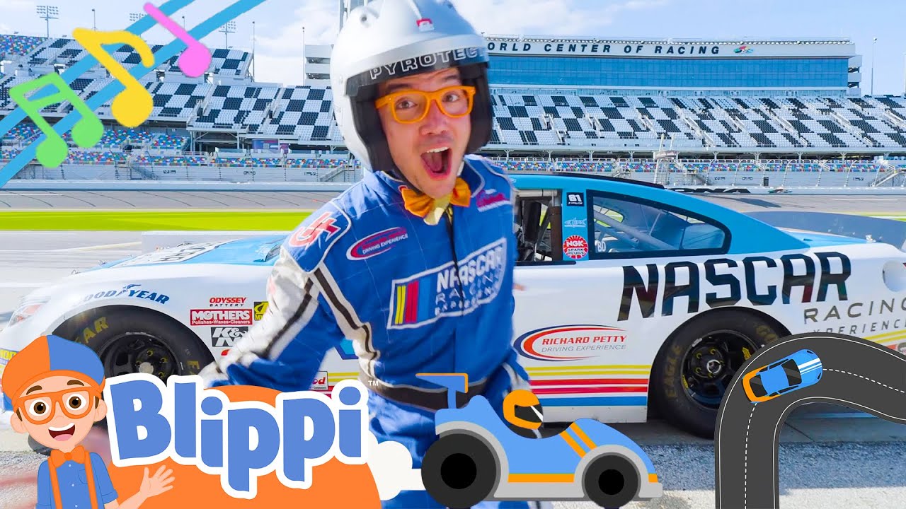 Race Car Song | Brand New BLIPPI Racing song | Educational Songs For Kids Race Car Song | Brand New BLIPPI Racing song | Educational Songs For Kids