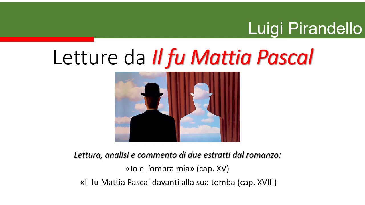 Il Fu Mattia Pascal Anno Di Pubblicazione