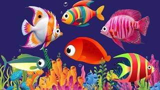 Calming Undersea Animation Baby Lullaby, Soothing fishes🐟Baby Sleep Music #fishlullaby #lullaby #318