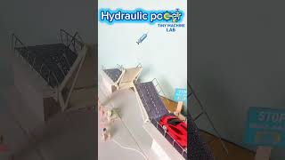 DIY Mini Hydraulic Bridge | Engineering Project #shorts #schoolproject #diy
