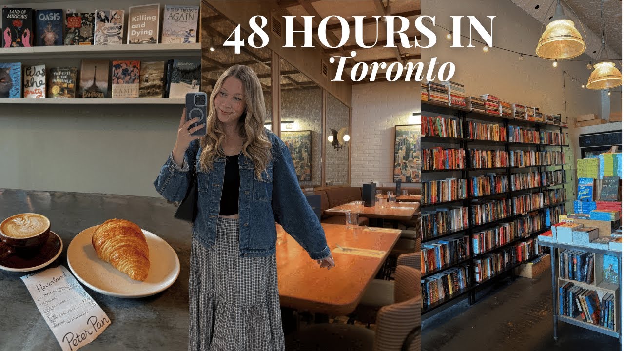 48hrs in Toronto✈️  coffee shops, bookstores, good food, shopping, aquarium & souvenir haul!