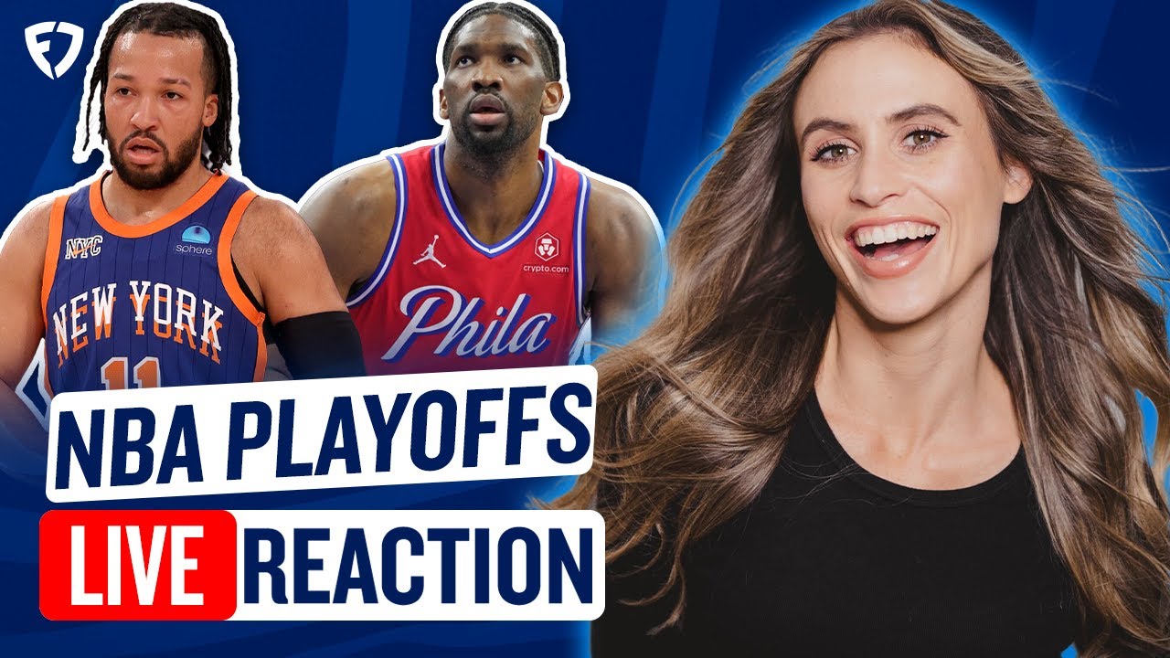 Knicks VS 76ers NBA Playoffs LIVE Reaction With Bridget Case! - YouTube