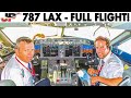 Boeing 787 full flight stockholm to los angeles  2h40min