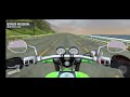 Moto Rider Go Highway Traffic Two Ways Suburb