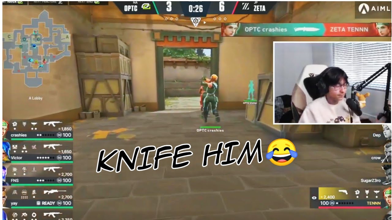 OPTIC crashies knifed ZETA Tennn in VCT Masters