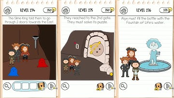 Brain Test 3 Level 274, 275, 276 Tricky Quests Solved Solution