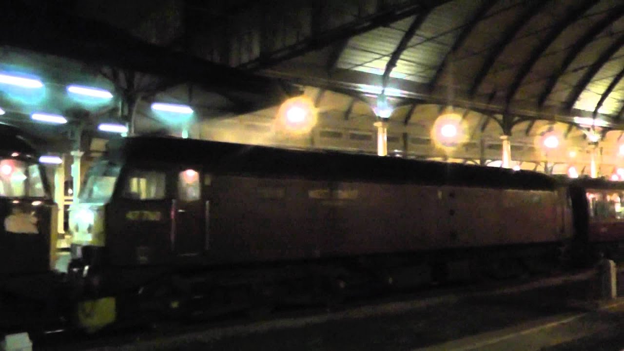 47798 'Prince William' drags failed 47760 the Wensleydale steam charter ECS @Newcastle 13/10/12