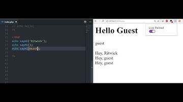 Live Server Web Extension For Dynamic Pages (Like PHP) | Demo 1