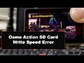 Quick tips  dji osmo action sd card write slow error and how to insert sd card