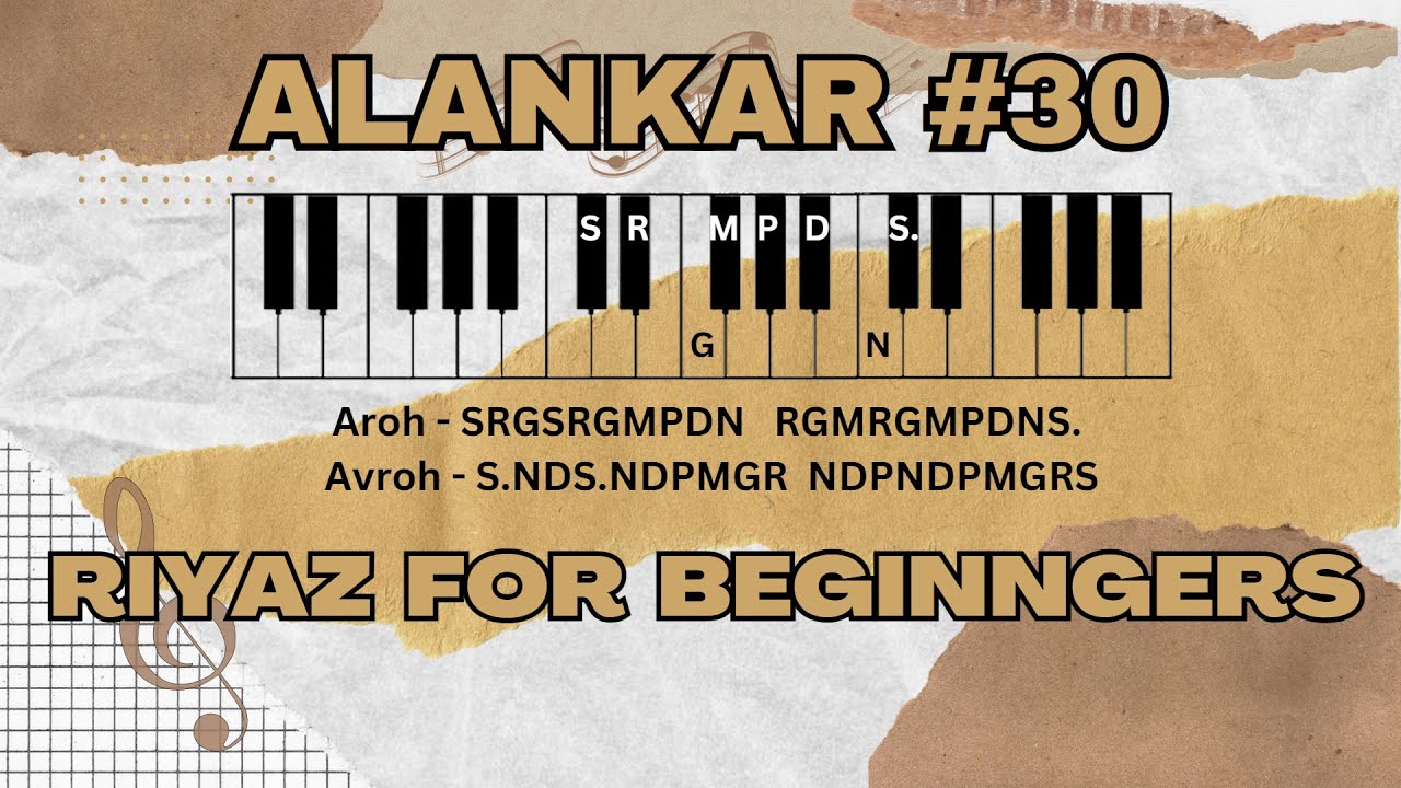 One Of The Best Exercise For Fast Fingers On Harmonium Alankar No 30