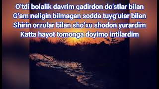 Bolalik davrim (Audio she'r)