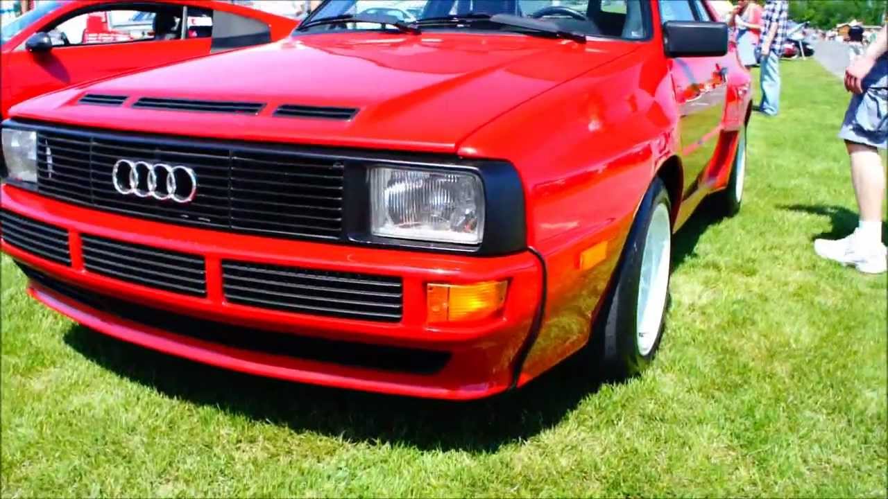 Red&Silver Audi R8 + Red Sport Quattro S1 at the 2012 Carlisle Import ...
