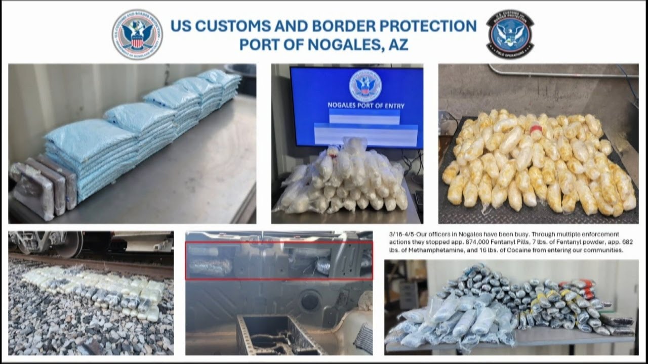 Nogales customs officers seize nearly 700 lbs of meth in bust - YouTube