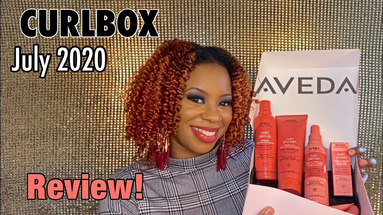 NEW AVEDA NUTRIPLENISH COLLECTION (REVIEW) | CURLBOX JULY 2020