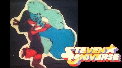 Pancake Art - Steven Universe Ruby and Sapphire Crystal Gems by Sonya