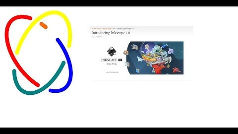 Inkscape Youtube Tutorial Logo. Inkscape LPE Live path Effects: Knot.  using Inkscape 1.0