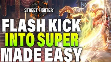 GUILE FLASH KICK INTO LEVEL 3 SUPER - Street Fighter 6 Tips & Tricks