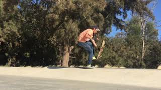 Some Skateboarding Stall Tricks On A Mini Ramp