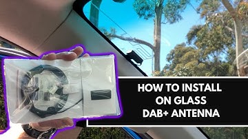 How To Install On Glass DAB+ Antenna  |  Kenwood DAB+ Installation Guide