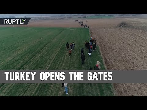 Migrants rush towards Europe after Turkey opens its border gates