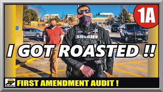 TYRANT COP'S EGO DESTROYED !!  ARAPAHOE COLORADO SHERIFF  First Amendment Audit  Amagansett Press