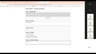 2026 04 20 Caesars cipher example using training tool    LIMU Arabic