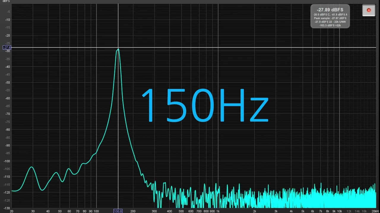 150Hz Tone test - YouTube