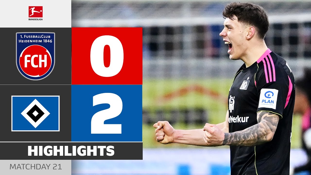 HSV Remain Unbeaten In 4 Games! | HEIDENHEIM - HAMBURGER SV | Highlights | Matchday 21 – Bundesliga