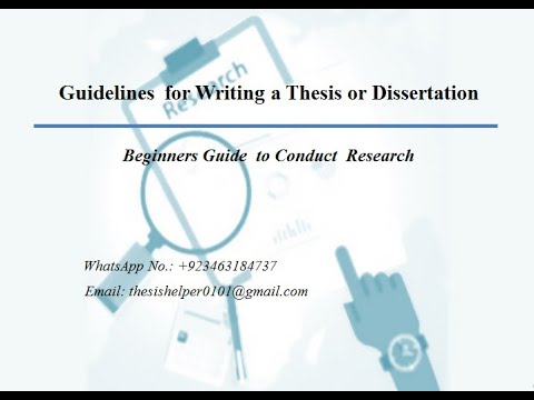 how to carry out dissertation research