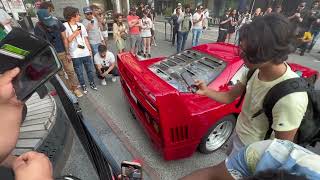 Ferrari F40 Cold Start, revs, & acceleration! My God What a Sound!