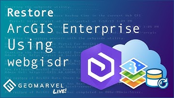 Restore ArcGIS Enterprise Using the webgisdr Utility