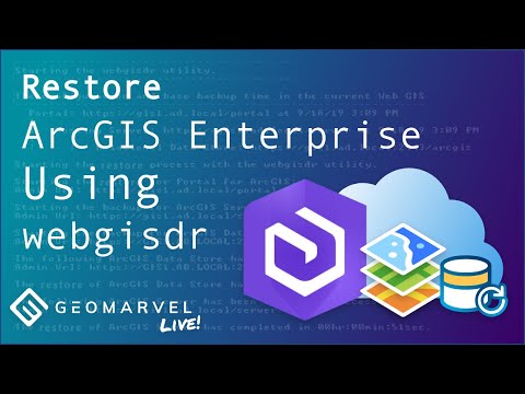 Restore ArcGIS Enterprise Using the webgisdr Utility