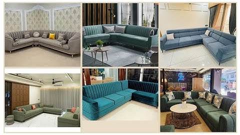 L shape sofa set design | corner sofa design for living room #sofadesigns