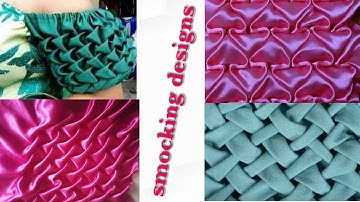 Trendy Canadian Smocking design tutorial for beginners/Arrow,Bones,Lattice&Heart patterns. #sew #DIY