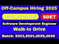 🔥Off-Campus Hiring 2025| New Off-Campus Freshers Hiring August 2025| New IT JOBS|IT Jobs Opportunity